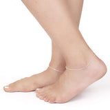 Taraash 925 Sterling Silver Plain Chain Anklets For Women DV15010H - Taraash
