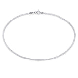 Taraash 925 Sterling Silver Plain Chain Anklets For Women V210010H - Taraash