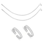 Load image into Gallery viewer, Taraash 925 Sterling Silver Plain Design Combo of Anklet and Toe Ring COMBO ANTR 151 - Taraash