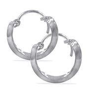 Taraash 925 Sterling Silver Plain Hoop For Women - Taraash