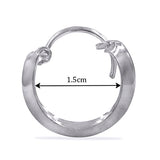 Taraash 925 Sterling Silver Plain Hoop For Women - Taraash