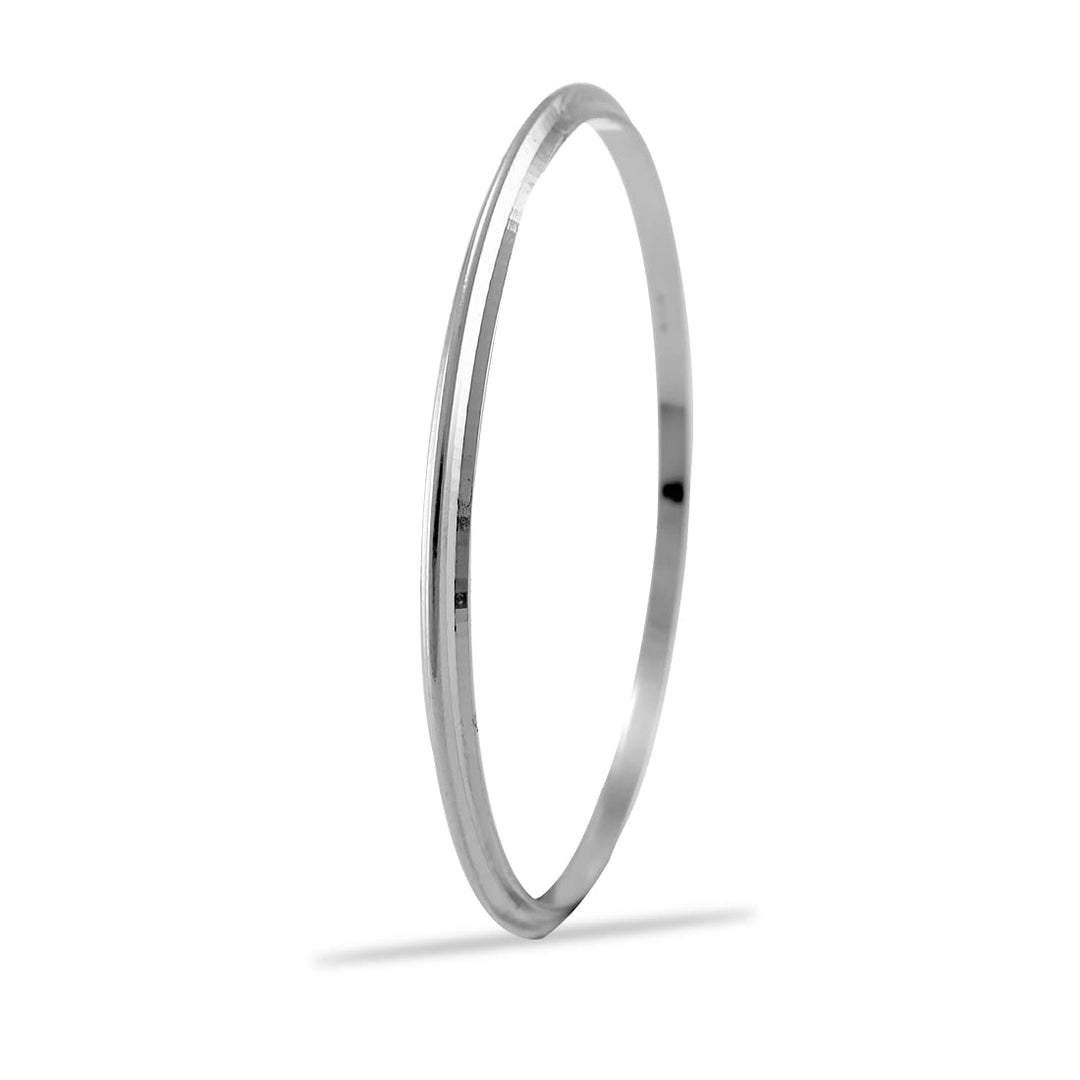 Taraash 925 Sterling Silver Plain Sardar Kada For Men - Taraash