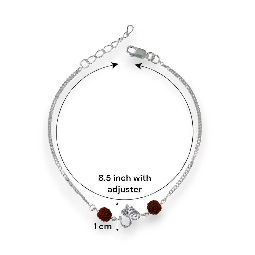 Taraash 925 Sterling Silver Pure Om Rakhi - Taraash