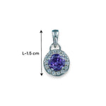 Load image into Gallery viewer, Taraash 925 Sterling Silver Purple CZ Pendant Set For Women - Taraash
