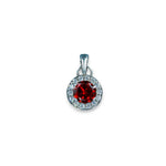 Load image into Gallery viewer, Taraash 925 Sterling Silver Red CZ Pendant Chain For Women - Taraash