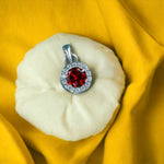 Load image into Gallery viewer, Taraash 925 Sterling Silver Red CZ Pendant For Women - Taraash
