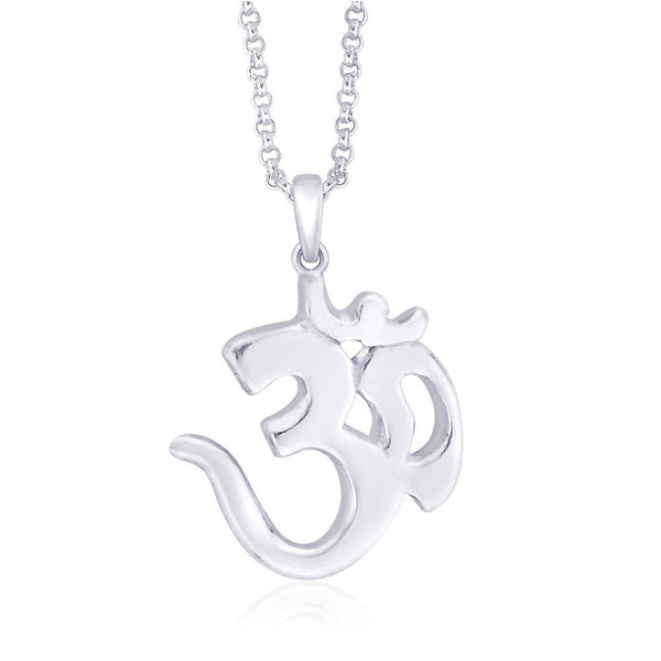 Taraash 925 Sterling Silver Religious Om Pendant Best Gift For Men/Women-PD0243S - Taraash