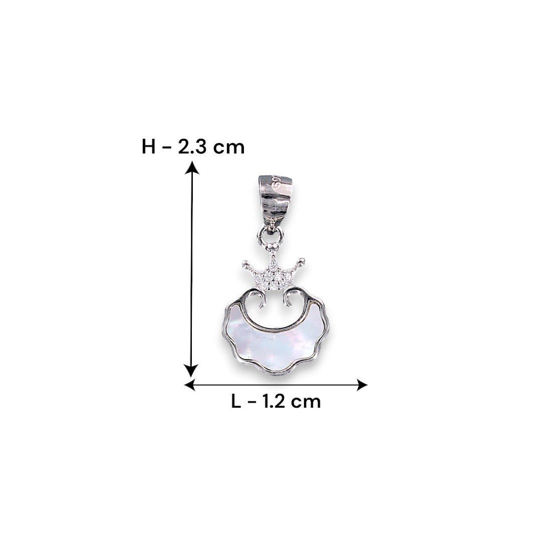 Taraash 925 Sterling Silver Retro Longevity CZ Pendant for Women - Taraash