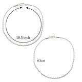 Taraash 925 Sterling Silver Rope Chain Anklet For Women - Taraash