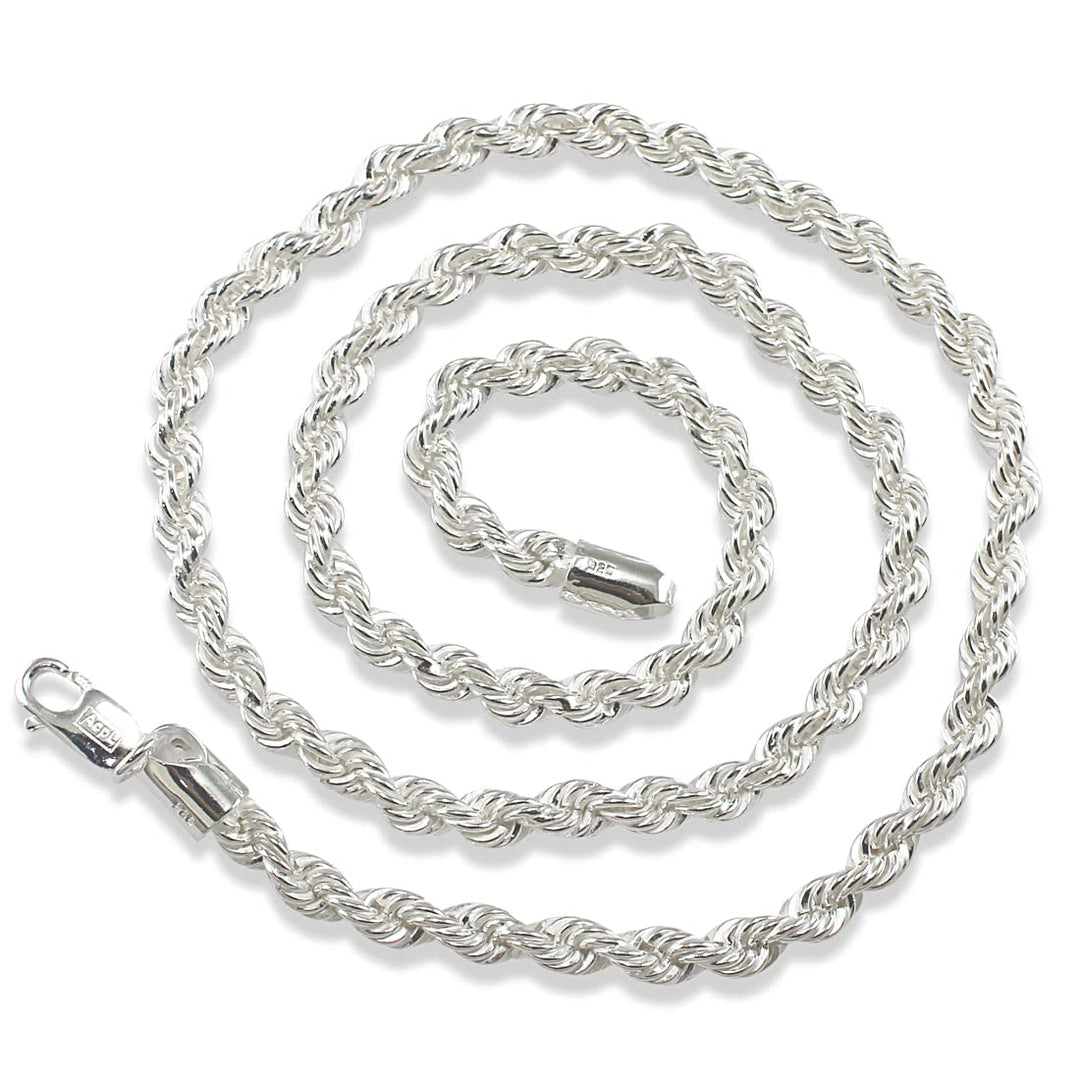 Taraash 925 Sterling Silver Rope Chain For Men - Taraash