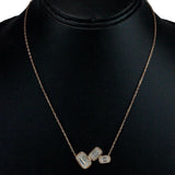 Taraash 925 Sterling Silver Rose Gold CZ Jewellery Set For Women - Taraash