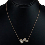 Taraash 925 Sterling Silver Rose Gold CZ Necklace For Women - Taraash