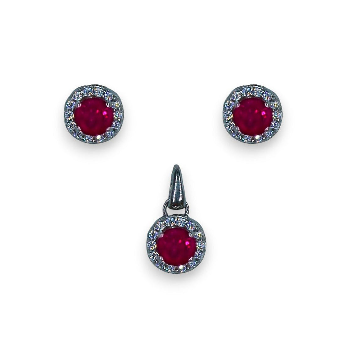 Taraash 925 Sterling Silver Round CZ Jewellery Sets For Women - Taraash