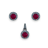 Taraash 925 Sterling Silver Round CZ Jewellery Sets For Women - Taraash