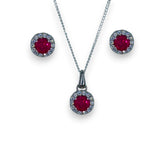 Taraash 925 Sterling Silver Round CZ Jewellery Sets For Women - Taraash