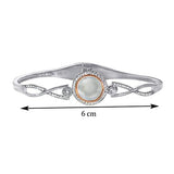 Taraash 925 Sterling Silver Round Design Bangle For Women - Taraash