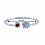 Taraash 925 Sterling Silver Round Shape Bangle For Women - Taraash
