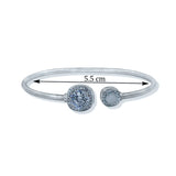 Taraash 925 Sterling Silver Round Shape Bangle For Women - Taraash