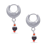 Taraash 925 Sterling Silver Rudraksha Hoop For Women - Taraash