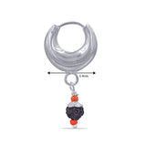 Taraash 925 Sterling Silver Rudraksha Hoop For Women - Taraash