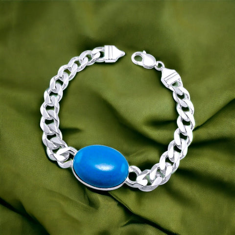 Buy Hermah Heavy Mens Bracelet Chain 316L Stainless Steel Silver Punk  Double Curb Cuban Rombo Link 15mm 8inch at Amazon.in