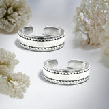 Taraash 925 Sterling Silver Side Cutwork Toe Ring For Women - Taraash
