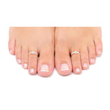 Taraash 925 Sterling Silver Simple Floral toe ring for women LR0855S - Taraash