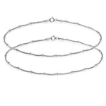 Load image into Gallery viewer, Taraash 925 Sterling Silver Single Line plain Anklets For Women CMR451L210H - Taraash
