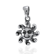 Taraash 925 Sterling Silver Smiling Sun Pendant For Kids - Taraash