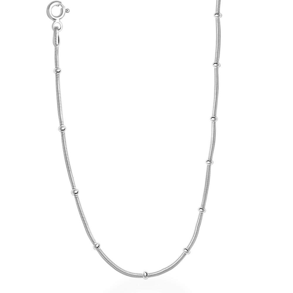 Silver Chain, 925 Sterling Silver Necklace, 19.7