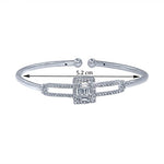 Load image into Gallery viewer, Taraash 925 Sterling Silver Solitaire CZ Bangle For Women - Taraash
