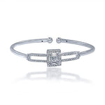 Load image into Gallery viewer, Taraash 925 Sterling Silver Solitaire CZ Bangle For Women - Taraash