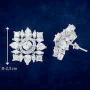 Taraash 925 Sterling Silver Solitaire CZ Earrings For Women - Taraash