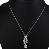 Taraash 925 Sterling Silver Solitaire CZ Pendant Set For Women - Taraash