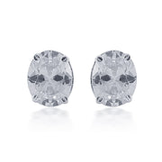 Taraash 925 Sterling Silver Solitaire CZ Stud Earrings For Women - Taraash