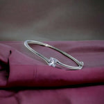 Load image into Gallery viewer, Taraash 925 Sterling Silver Square CZ Bangle For Women - Taraash