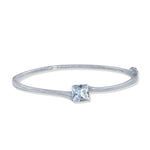 Load image into Gallery viewer, Taraash 925 Sterling Silver Square CZ Bangle For Women - Taraash