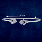 Load image into Gallery viewer, Taraash 925 Sterling Silver Square Qube Bangle For Women - Taraash
