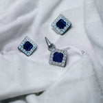 Load image into Gallery viewer, Taraash 925 Sterling Silver Square Shape CZ Jewellery Sets For Women - Taraash