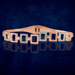 Load image into Gallery viewer, Taraash 925 Sterling Silver Square Shape CZ Rose Gold Bangle Kada For Women - Taraash