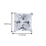 Load image into Gallery viewer, Taraash 925 Sterling Silver Square Single Cz Stud Earrings For Women - Taraash
