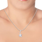 Taraash 925 Sterling Silver Star Pendant Set for women COMBO PDCH 01 - Taraash