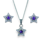 Taraash 925 Sterling Silver Star Shape CZ Jewellery Sets For Women - Taraash