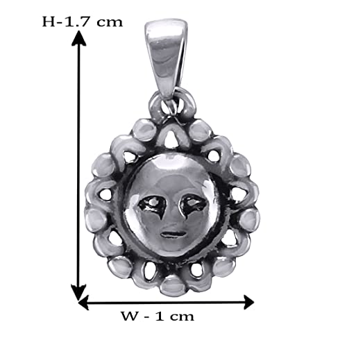 Taraash 925 Sterling Silver Sun Pendant For Kids - Taraash