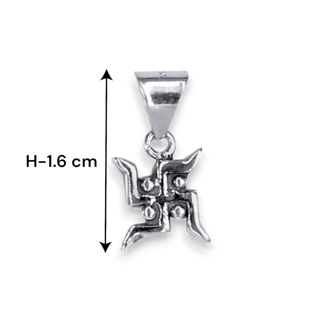 Taraash 925 Sterling Silver Swastik Pendant For Kids' - Taraash