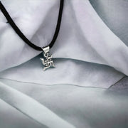 Taraash 925 Sterling Silver Swastik Pendant Set For Kids - Taraash