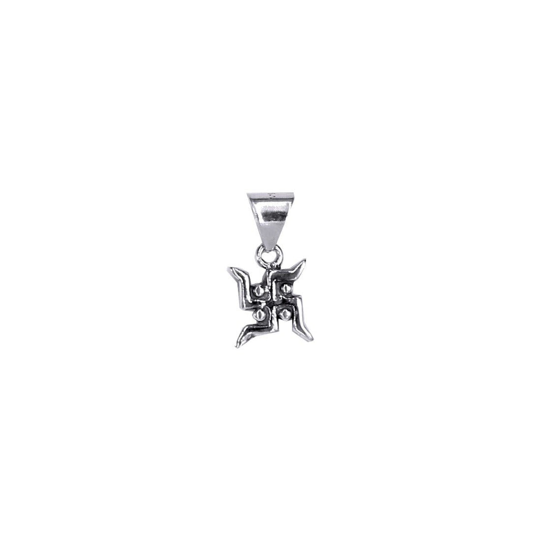 Taraash 925 Sterling Silver Swastik Pendant Set For Kids - Taraash