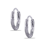 Taraash 925 Sterling Silver Texture Hoop For Girls - Taraash