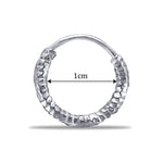Load image into Gallery viewer, Taraash 925 Sterling Silver Texture Hoop For Girls - Taraash
