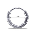 Load image into Gallery viewer, Taraash 925 Sterling Silver Texture Hoop For Girls - Taraash
